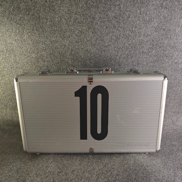 Poker Set – 400 Chips + 1 Deck + Dealer Button | Metal Case | NEW Sealed - Picture 1 of 5